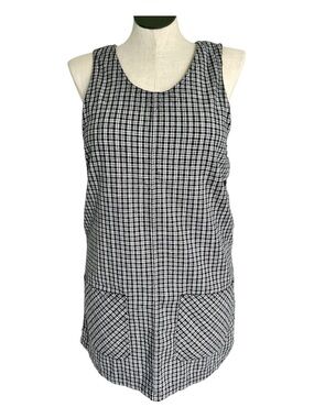 Vintage Kikomo Black and White Checkered 90’s Sleeveless Dress / Jumper